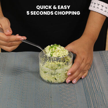 Rechargeable Vegetable Chopper + 5 Blade Multi Cutter