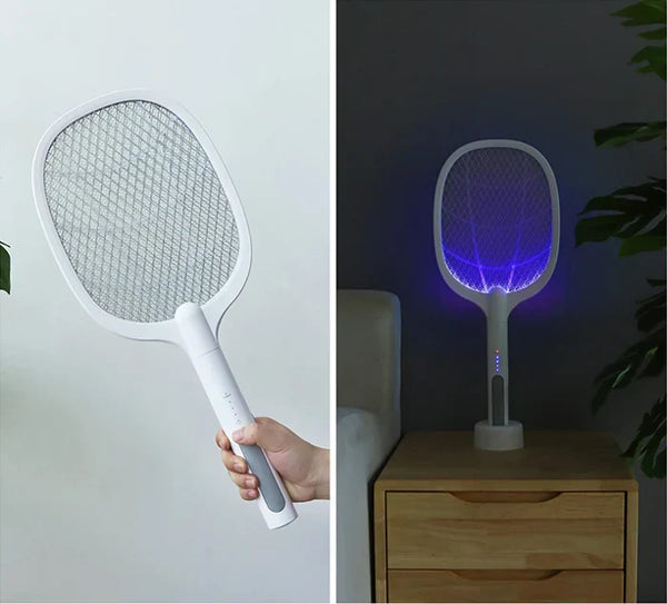 Mosquito Racket 2-In-1 Dual Mode Rechargeable Bat, Zapper