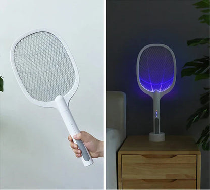 Mosquito Racket 2-In-1 Dual Mode Rechargeable Bat, Zapper