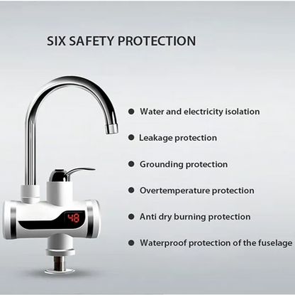Instant Hot Water Tap Electric Geyser for Bathroom or Kitchen