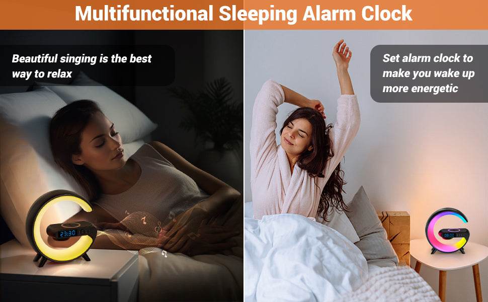 Bluetooth Speaker Lamp Charger: G-Type Shape