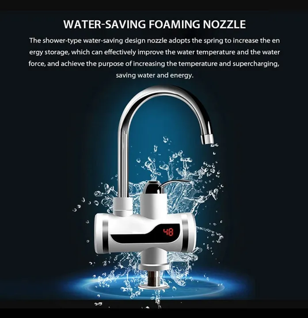 Instant Hot Water Tap Electric Geyser for Bathroom or Kitchen