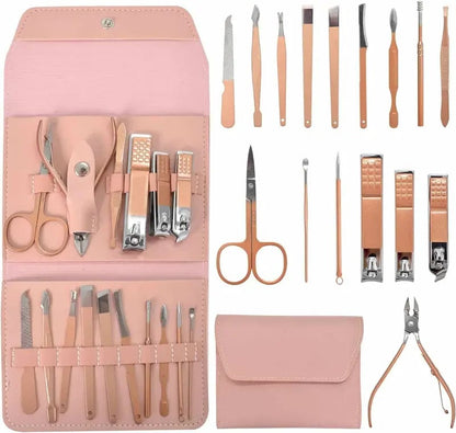 16 Pcs Stainless Steel Nail Clipper Set