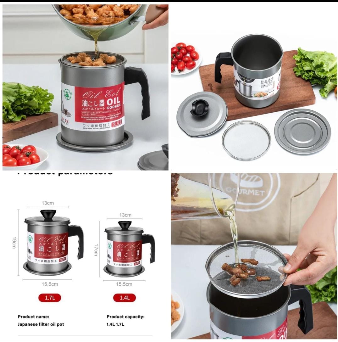 Japanese Filter Oil Pot - Streamline Your Cooking