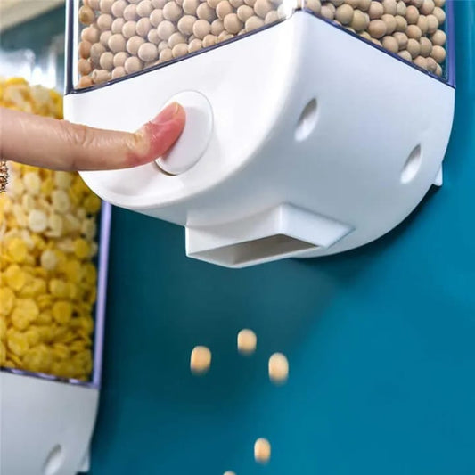 Wall-Mounted Grain Dispensers - Organize &amp; Dispense with Ease!"