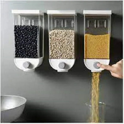 Wall-Mounted Grain Dispensers - Organize &amp; Dispense with Ease!"
