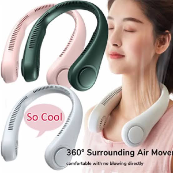 Portable Neck Fan, Bladeless Neck Fan, Rechargeable Hands-Free Around the Neck Fan