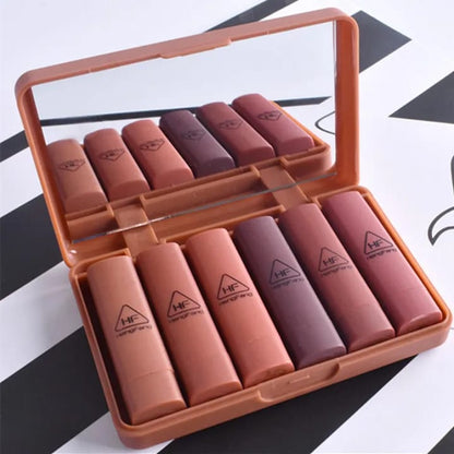 Hang Fang Beauty Gift Pumpkin Color Matte Long-lasting Lipstick Set