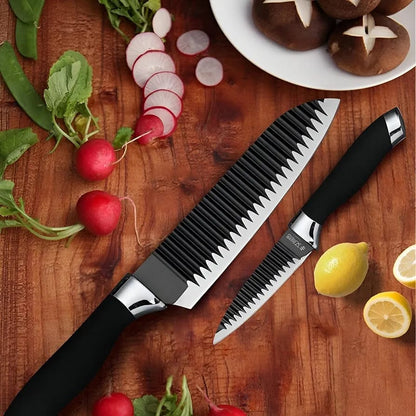 6 Pcs Non-Stick Knife Set For Kitchen, Professionals, Chef, Super Sharp High Carbon