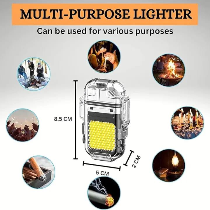50W COB Dual Arc USB Lighter