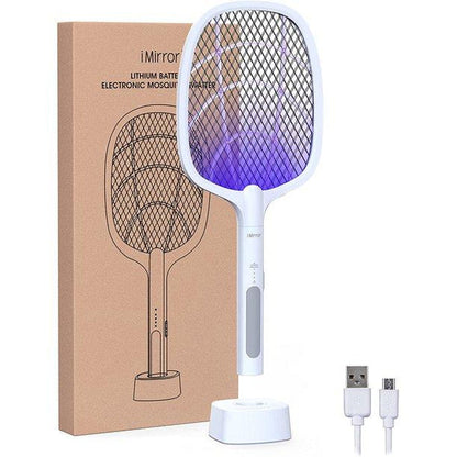 Mosquito Racket 2-In-1 Dual Mode Rechargeable Bat, Zapper